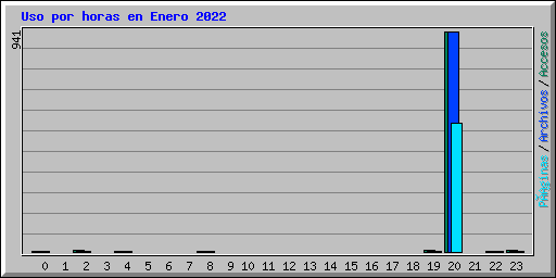 Uso por horas en Enero 2022